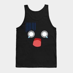 Nani?! Scared Anime Face, white eyes Tank Top